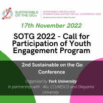 SOTG 2022 - Call for Participation of  Youth Engagement Program